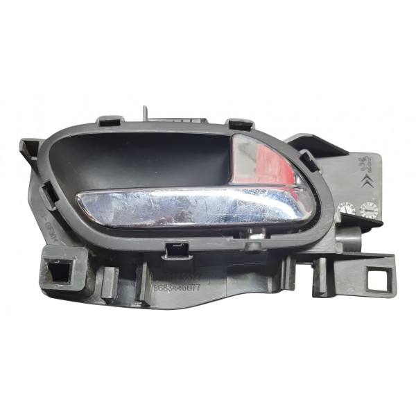 Macaneta Interna Dianteira Direita Citroen C3 Aircross 2015 Cromado Dianteira